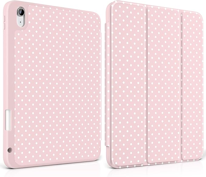 White Polka Dot & Pink