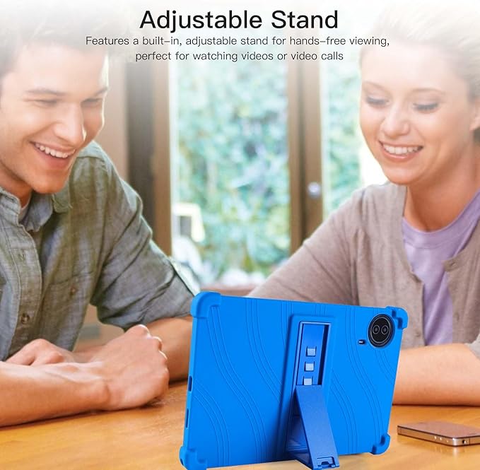 Case for Callsky-Tab Ctab 14 Tablet 14 inchSoft Silicone Protector CoverKids FriendlyAdjustable Stand Tablet Cover4 Corners Thicken ShockproofNavy Blue