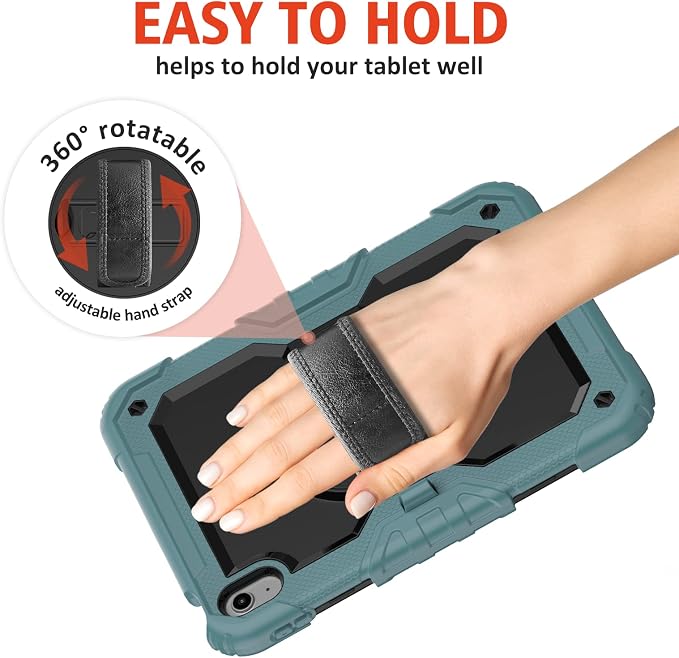 Teal Case with Glass Screen Protector
