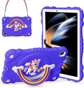 XZC Case for Samsung Galaxy Tab A9+/ A9 Plus Case 11 2023 (SM-X210/X216/X218) Unicorn Heavy Duty Shockproof Protective Case with Stand/Shoulder Strap for Kids Girls Women (Purple)