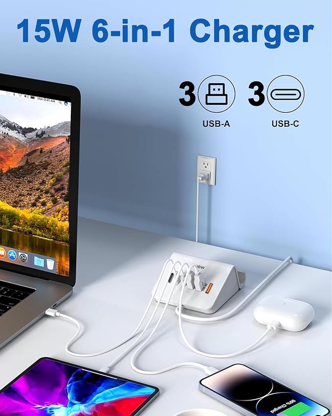 Normal Charging USB-3A3C-White
