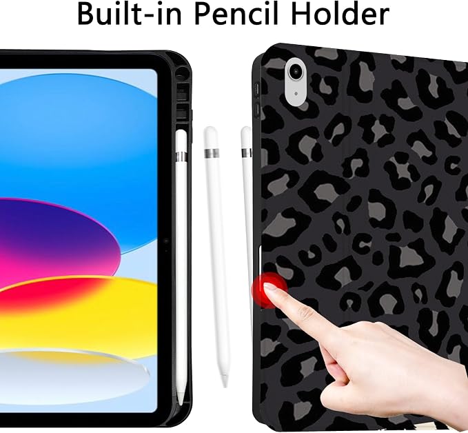 NoteBookBlackGrayLeopard