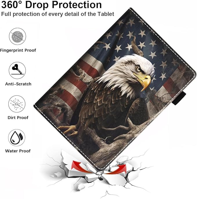 Patriotic American Flag Bald Eagle