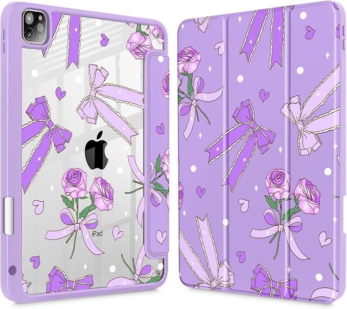 Bow & Rose Purple