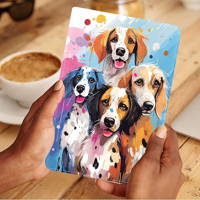 Abstract Watercolor Art Dogs