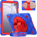 timecity Case for Galaxy Tab A9+ Plus 11 inch (SM-X210/X216/X218 Case). Protective Tablet Cover with Screen Protector 360° Rotating Stand Hand &amp Shoulder Strap - Dark Blue