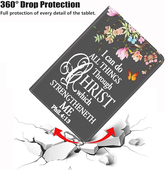 Floral Quote Bible Verse Phil 4:13
