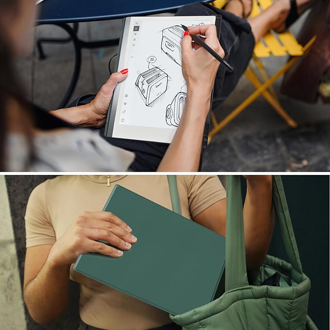 Case for Remarkable 2 Paper Tablet 10.3 2020 ReleasedLightweight and Hard Back Shell Protective Book Folio Cover with Built-in Pen HolderComes with Remarkable 2 Pen Tips.