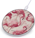 Flamingos Standing Fast Portable Charger 10W Funny Graphic Phone Charging Pad with USB Cable