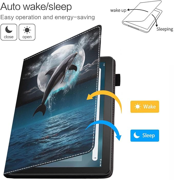 Dolphin Under the Moon