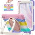 All-New Fire HD 10 &amp Fire HD 10 Kids Pro Tablet Case (13th Gen 2023 Release)Heavy Sturdy Shockproof Kids CaseRotating Stand/Carrying Strap (Colourful Pink)