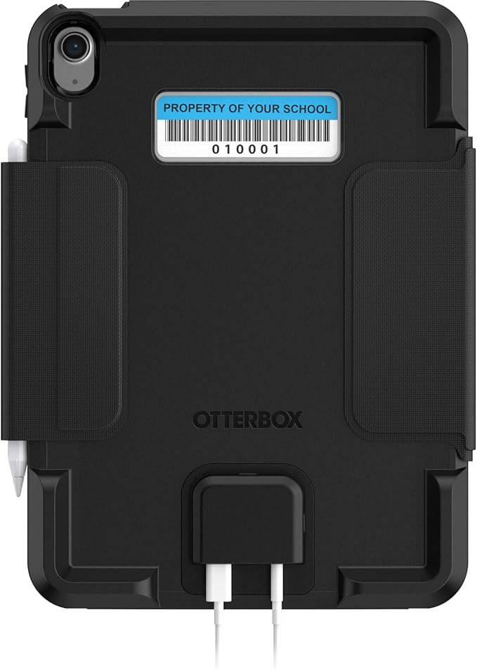 OtterBox ACHIEVER SERIES FOLIO ST for iPad (A16) &amp iPad 10th Gen - BLACK Rugged Durable Multi-Layer Protection (Ships in Polybag Ideal for Business Customers)
