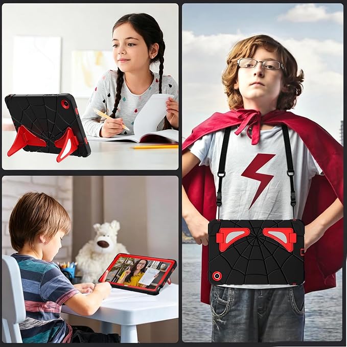 Galaxy Tab A9+ 11 Inch Case-Black Red