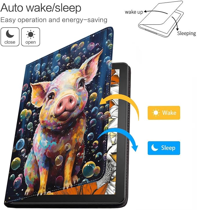 Watercolor Art Cute Pig