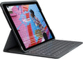 Logitech iPad (7th 8th and 9th Generation) Keyboard Case | Slim Folio with Integrated Wireless Keyboard (Graphite) 7.3 x 10.1 x 0.9