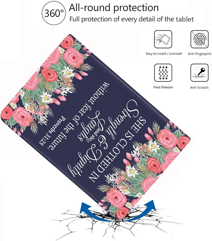 Floral Quote Bible Verses Proverbs 31:25