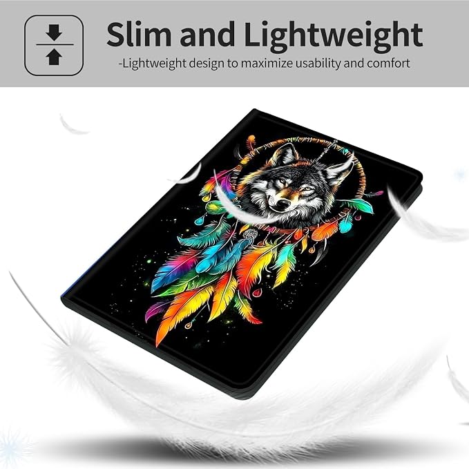 Colorful Dreamcatcher Wolf