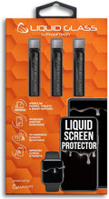 ProofTech Liquid Glass Screen Protector for Up to 12 Devices Universal Fit for All Smartphones Tablets and Watches Scratch and Shatter Resistant Wipe On Nano Protection - 3 Bottles