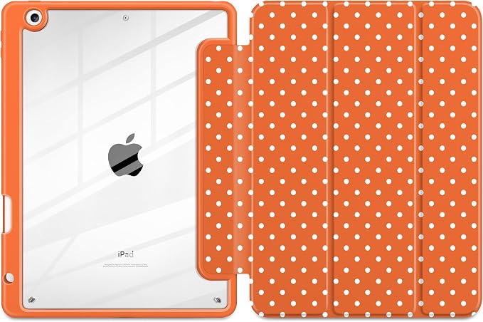 Orange white dot