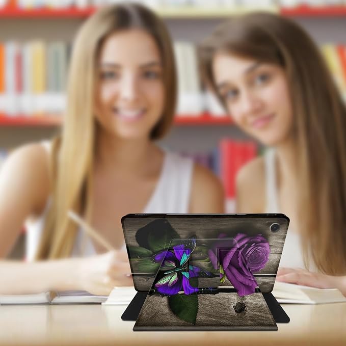 Purple Rose and Butterflies