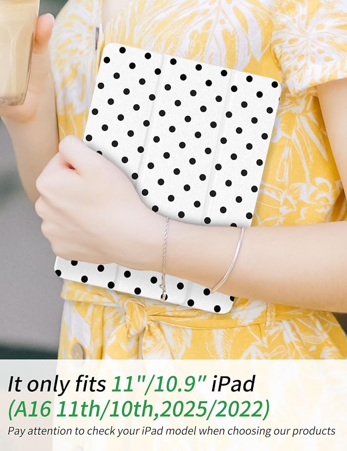 White Polka Dots