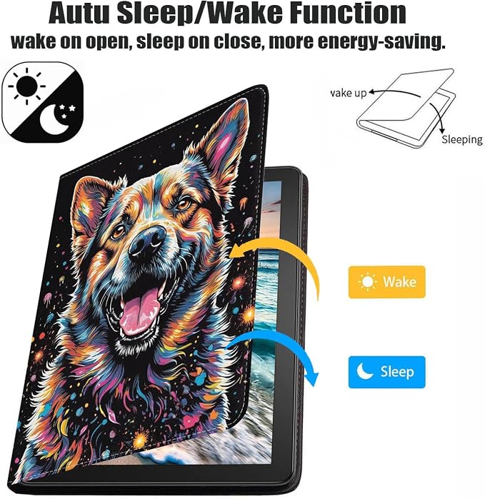 Abstract Colorful Dog