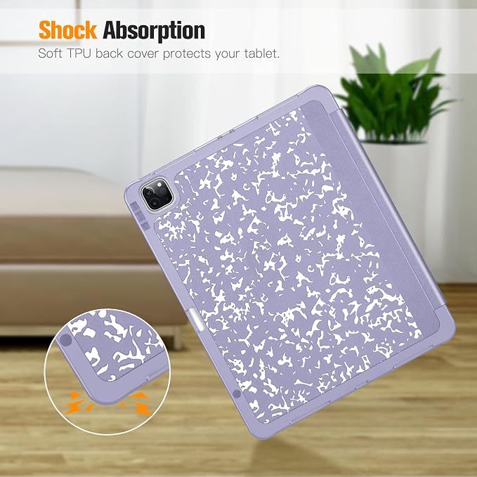 composition book lilac