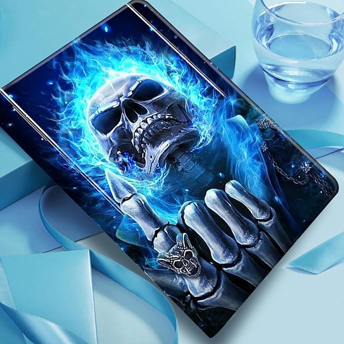 Blue Flame Skull Fingers