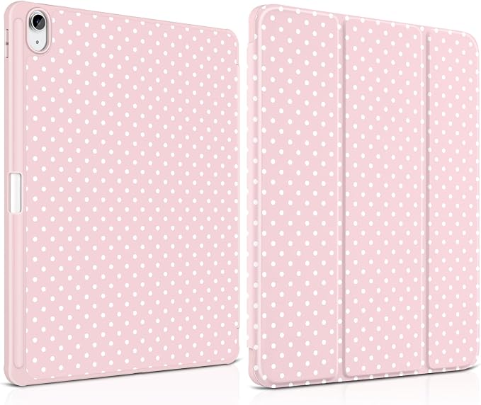 White Polka Dot & Pink
