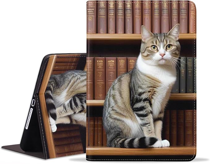 Cat On Bookshelf