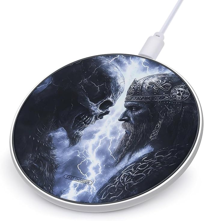 Vikingwarriors Wireless Charger Anti-Slip Wireless Charging Pad Slim Charger Mat for Men Women