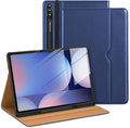 DTTO for Samsung Galaxy Tab S10/S9/S8 Case 2024/2023/2022 Premium Leather Business Folio Stand Cover with S Pen Holder for 14.6 Inch Tablet Auto Wake/Sleep Navy Blue
