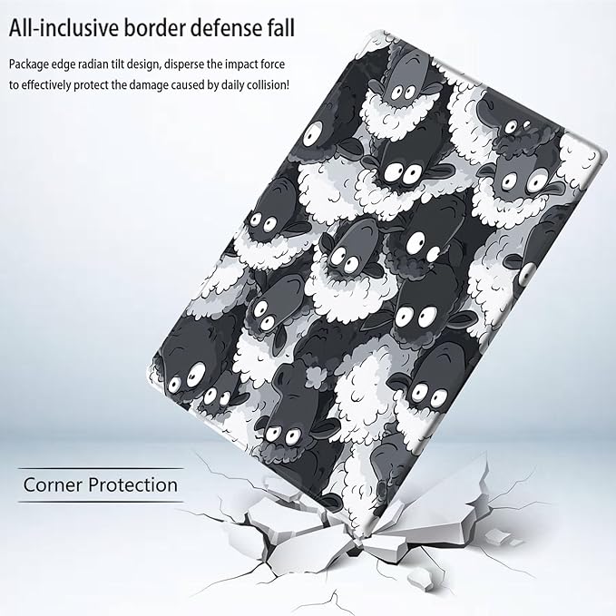 Bxgolkgd Tablet Case for 6.8 Kindle Paperwhite (11th Generation-2021) &amp Kindle Paperwhite Signature EditionAuto Wake/Sleep FunctionCartoon Sheep Pattern