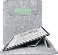ACdream Sleeve Compatible with Kindle Scribe/Scribe Colorsoft 11 2025 with Stand Protective Pouch Bag Case Cover Dual Pockets and Pen Holder Scratch-Resistant Soft Fluffy Lining Agave Green