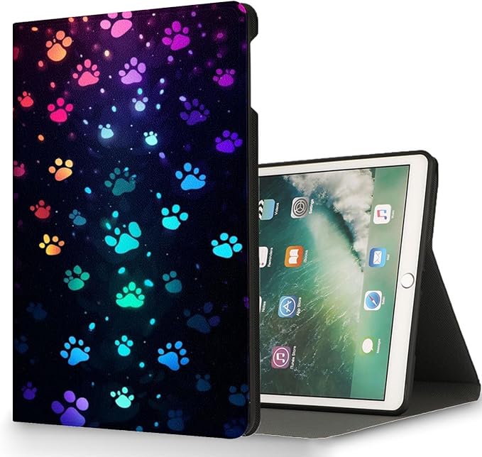 Colorful Dog Paw Prints
