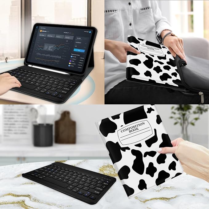 Notebook Cow Black