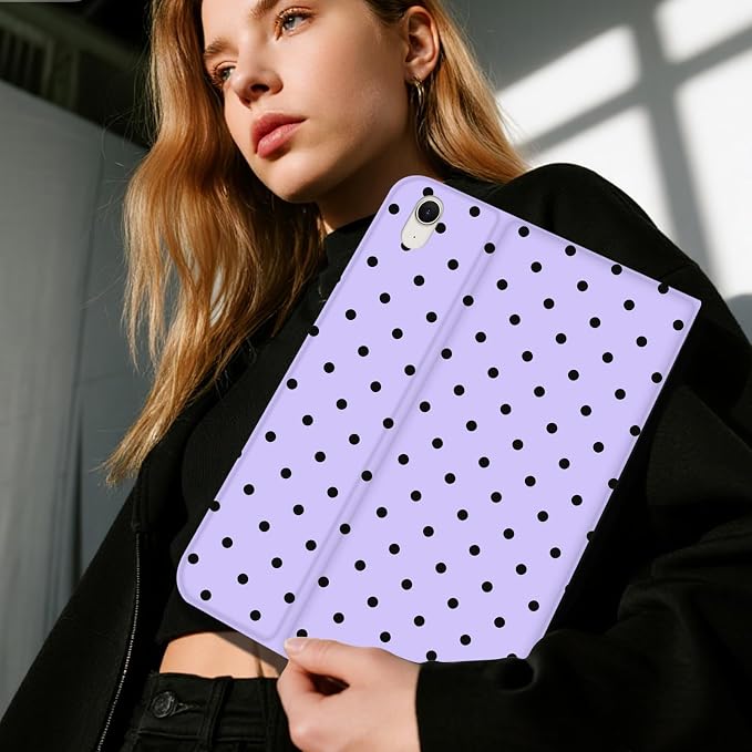 Black Polka Dots Purple