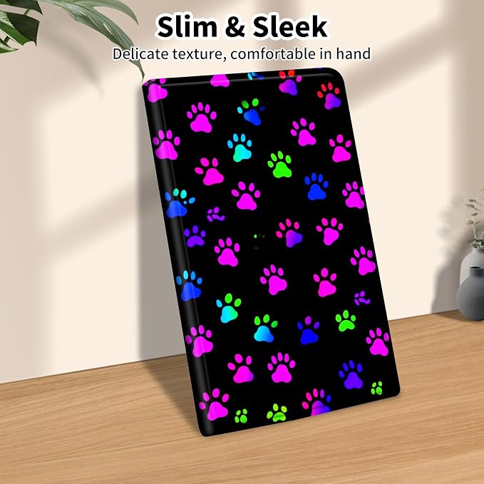 Colorful Paw Footprint