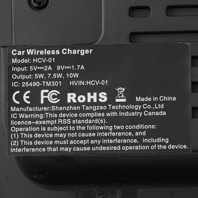 CarQiWireless Wireless Charger for Honda CRV 2019 2018 2017 Car Charging Charger Center Console Holder Storage Box with Cell Phone Wireless Charging Pad Mat for CR-V Interior Accessories