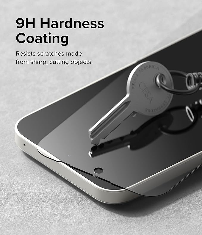 Ringke Glass [Super Easy to Install] Compatible with Nothing Phone 2a Screen Protector Shatterproof Tempered Glass with Installation Tool Designed for Nothing Phone (2a) - 2 Pack