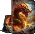 Case for All-New Amazon Fire HD 10 Tablet (13th Generation 2023 Release)Slim PU Leather Smart Cases Covers with Auto Wake/Sleep for Amazon Kindle Fire 10.1 inch TabletRoaring Dragon King