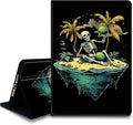 Bxgolkgd Tablet Case for Amazon Fire HD 10/10 Plus(13th/11th Generation) 10.1 InchShockproof Stand Cover with Heat DissipationAuto Wake/Sleep FunctionSkeleton Coconut Tree Floating Island