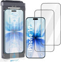2 Pack HD Screen Protector for iPhone 17/16 Pro [6.3 Inch] High Definition Clarity 9H+ Tempered Glass Shatterproof Anti-Scratch Protective Film with Auto-Alignment Installation Frame