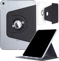 iPad 11 (11'') A16 2025/ iPad 10 (10.9'') 2022 Case DMaos Magnetic Detachable Smart Cover 360 Rotation Foldable Stand - Black