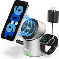 Acer Prime 3 in 1 Charging Station for Apple - Qi2 15W iPhone Wireless Charging Station Magsafe Charger Stand for iPhone 17 16 15 14 13 12 - Apple Watch - Airpods Series (Charger &amp USB-C Included