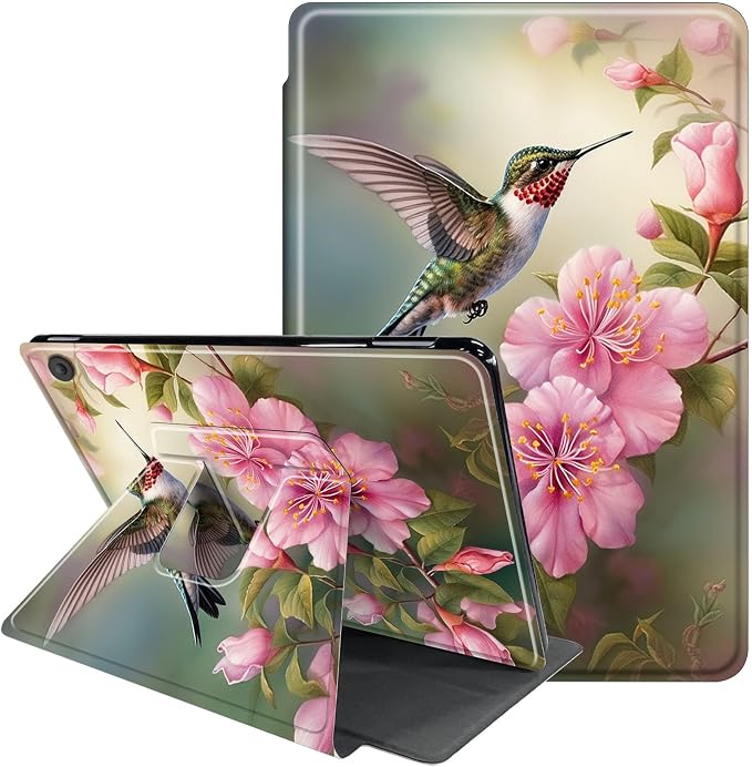 Birds Pink Flowers