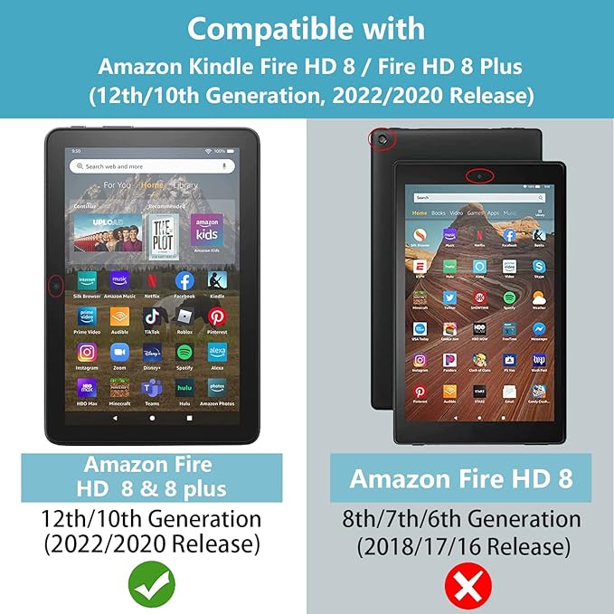 Case for All-New Kindle Fire HD 8/Fire HD 8 Plus Tablet (12th/10th Generation 2022/2020 Release) - PU Leather Stand Flip Cover with Card Slot &amp Pencil Holder God Jesus Christian Cross