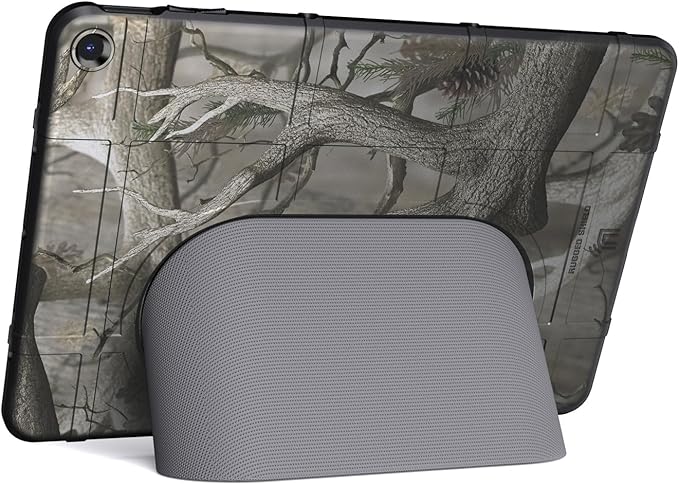 Case and Travel Cover for Google Pixel Tablet (2023) Nakedcellphone Special Ops Rugged Shield and Hard Shell View Stand Companion - Bushwolf Camo