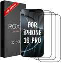 ROXX NEO Japanese 9H 3D Screen Protector (3-Pack) | Perfect Fit – Full Display Visibility | For iPhone 16 Pro | Smooth Rounded Edges | Extra Hardness | Crystal Clear | Scratch-Resistant | Shatterproof