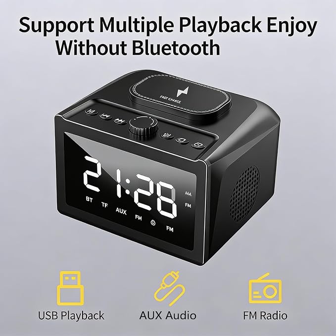 Multifunctional Alarm Clock S31 Black